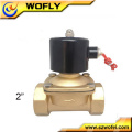 2 inch brass normally closed water solenoid valve for irrigation normal temperature medium pressure